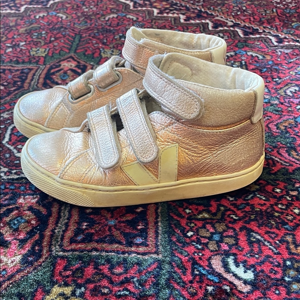 Veja Gold Kids High-Top Sneakers